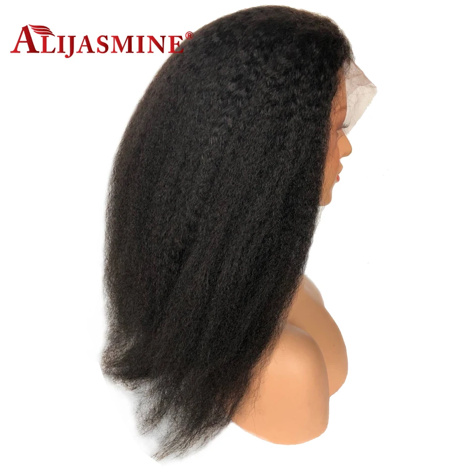 Alijasmine 130 150 180 Density Kinky Straight Full Lace Wigs With Baby Hair Pre Plucked Brazilian Remy Hair Yaki Human Hair Wigs
Alijasmine 130 150 180 Density Kinky Straight Full Lace Wigs With Baby Hair Pre Plucked Brazilian Remy Hair Yaki Human Hair Wigs