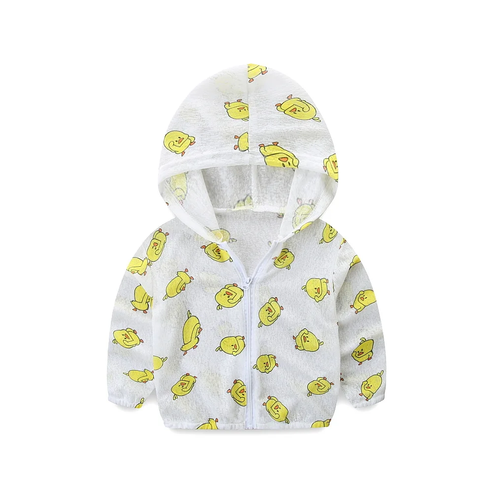 Children's Sunscreen Ultra-thin Coat Air-permeable Ultraviolet-proof Yellow Duck Clothes | Детская одежда и обувь