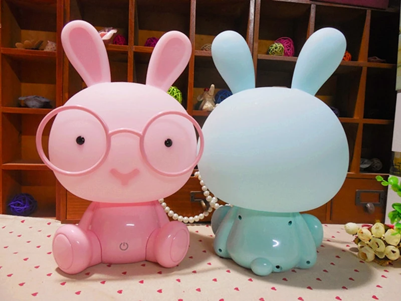Cute LED Rabbit Night Lamp for Children Baby Kids Room USB Night Light Christmas Birthday Gift Bedside Decoration Light (10)