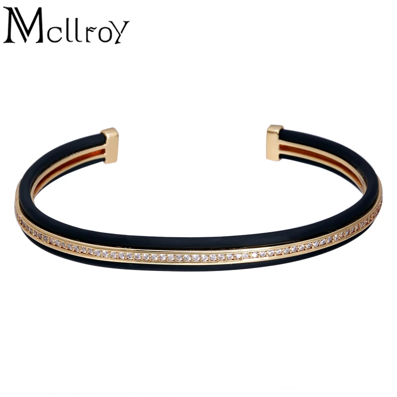 Mcllroy New Luxury Brand Wire Bangles Men Bangles Bracelet Male Cuff Leather Bangles CZ Open Bangle Jewelry pulseras
Mcllroy New Luxury Brand Wire Bangles Men Bangles Bracelet Male Cuff Leather Bangles CZ Open Bangle Jewelry pulseras