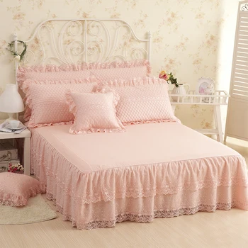 Cotton Princess Lace Bedding set Twin Full Queen King size Bed skirt set Decorative Pillowcases Pink Beige 3/6Pcs Bed sheet set
Cotton Princess Lace Bedding set Twin Full Queen King size Bed skirt set Decorative Pillowcases Pink Beige 3/6Pcs Bed sheet set