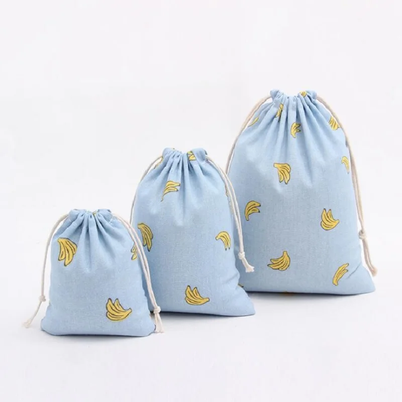 14x16 19x24 25x32CM Pure Cotton Canvas Candy Gift Bags Banana Printed Gift Bags Birthday Party Favor Drawstring Tea Pouch
14x16 19x24 25x32CM Pure Cotton Canvas Candy Gift Bags Banana Printed Gift Bags Birthday Party Favor Drawstring Tea Pouch