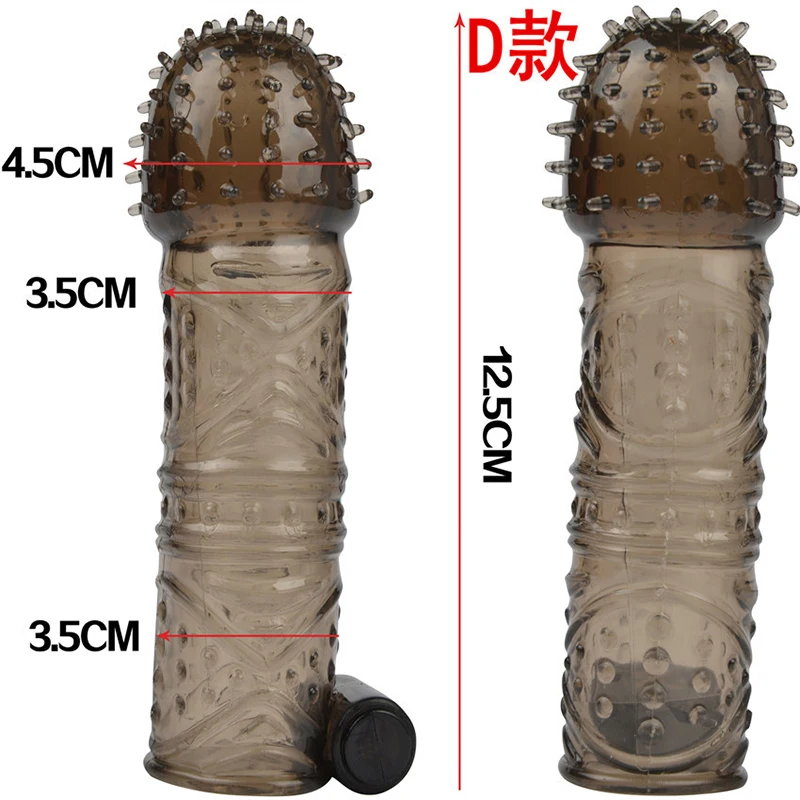 Penis Vibrate Extender, Delay Ejaculation, Penis Enlargement Enhancer, Penis Extend Sleeve, Sex Toys for Man, Adult Products O15