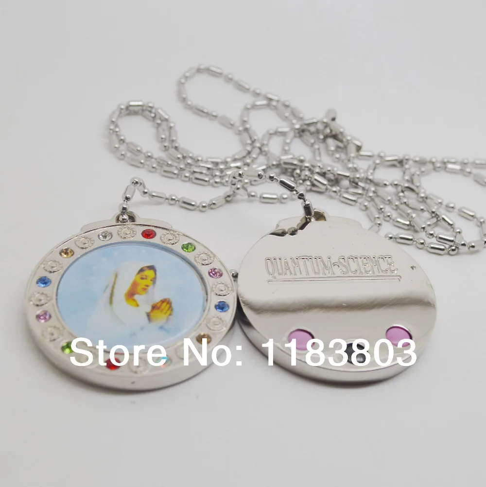 Free Shipping New Totem Stone Energy Quantum Pendant w box for Xmas Gift our lady pattern negative ion pendant nekclace | Украшения и