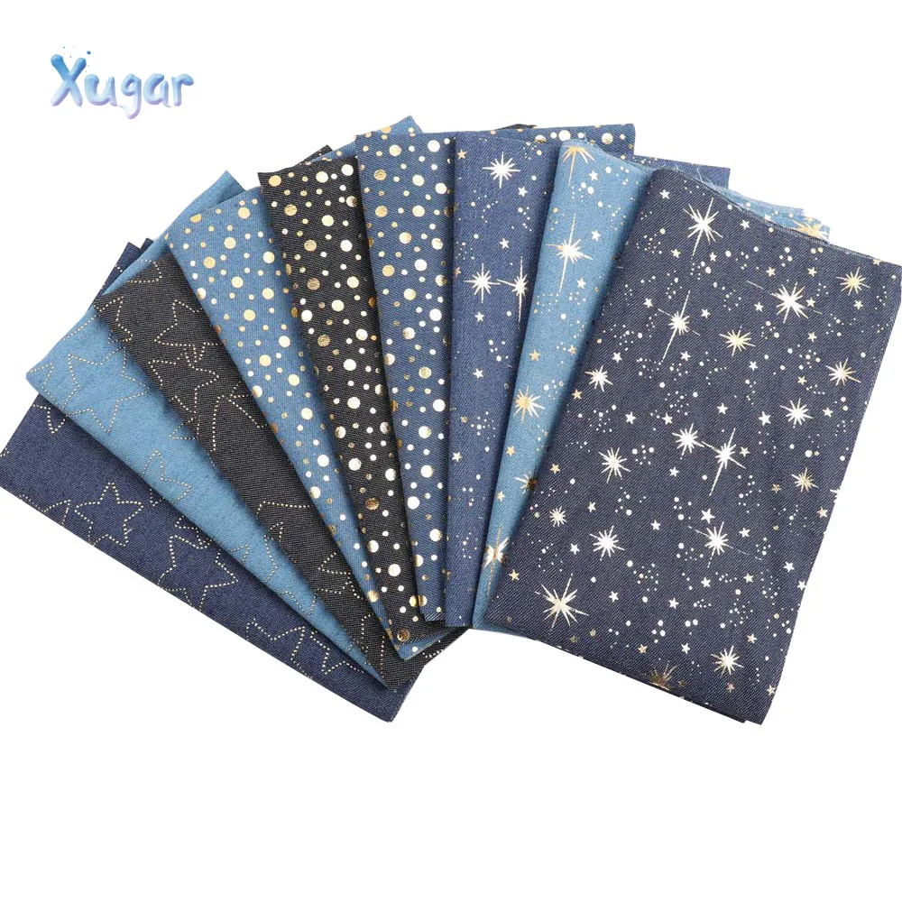 Xugar 40CM*50CM Denim Soft Fabric Star Dots Printed Breathable Fabric DIY Dolls Patchwork Clothing Making Home Textile Material
Xugar 40CM*50CM Denim Soft Fabric Star Dots Printed Breathable Fabric DIY Dolls Patchwork Clothing Making Home Textile Material