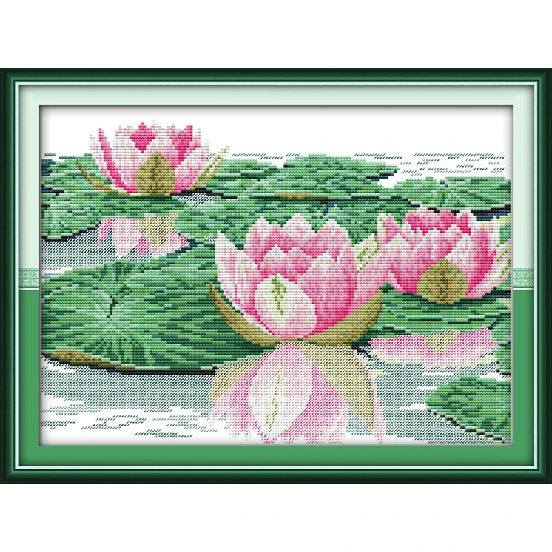 Joy Sunday Beautiful lotus Chinese cross stitch kits Ecological cotton clear stamped 11CT DIY gift wedding decoration for home
Joy Sunday Beautiful lotus Chinese cross stitch kits Ecological cotton clear stamped 11CT DIY gift wedding decoration for home