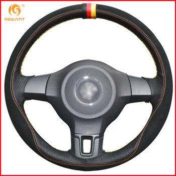 MEWANT for Volkswagen Golf 6 Mk6 VW Polo MK5 2010 2011 2012 2013 Black Suede Black Leather Car Steering Wheel Cover
MEWANT for Volkswagen Golf 6 Mk6 VW Polo MK5 2010 2011 2012 2013 Black Suede Black Leather Car Steering Wheel Cover