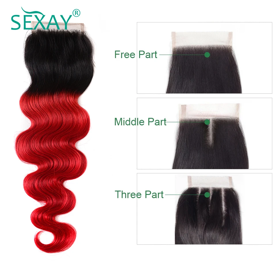 Sexay Brazilian Body Wave Hair Lace Closures Blood Red Ombre Human Hair 2 Tone 1B/Red Non-Remy Pre-Colored 4x4 Closures 1 Piece
Sexay Brazilian Body Wave Hair Lace Closures Blood Red Ombre Human Hair 2 Tone 1B/Red Non-Remy Pre-Colored 4x4 Closures 1 Piece