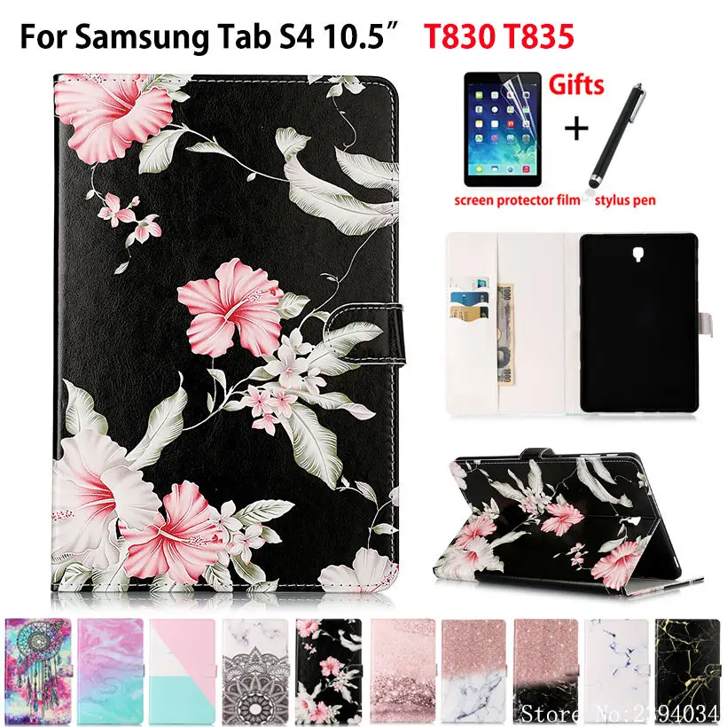 Чехол с мраморным узором для Samsung Galaxy Tab S4 10 5 T830 T835 SM-T830 SM-T835 "чехол Funda Подставка