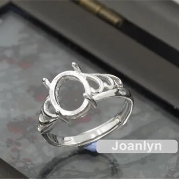Joanlyn Ring Base for 8x10mm Oval Cabochons or Faceted Gemstones White Gold Plated 925 Silver Adjustable Band Ring Blank JZ367
Joanlyn Ring Base for 8x10mm Oval Cabochons or Faceted Gemstones White Gold Plated 925 Silver Adjustable Band Ring Blank JZ367