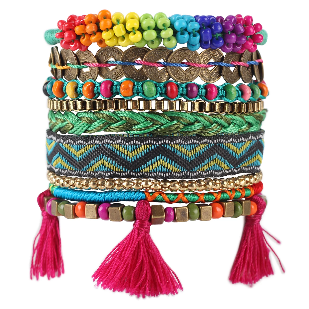 Women's Weave Bracelet Bohemian Style