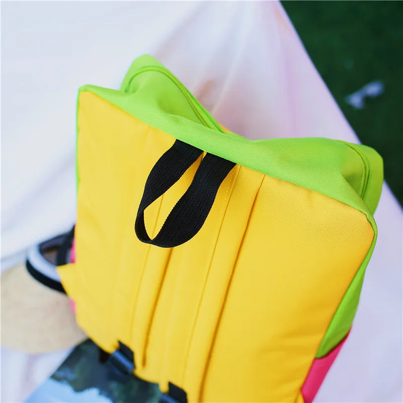 Menghuo Panelled Backpack Women Large Capacity School Backpack Bags for Girls 2018 Clown Printing Ultralight Backpack MochilasIMG_8371