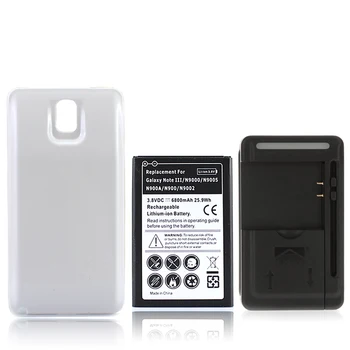 For Samsung Galaxy Note 3 N9000 N9005 6800mAh Extended Repalcement Mobile Cell Phone Battery+Back Cover+Charger High Capacity
For Samsung Galaxy Note 3 N9000 N9005 6800mAh Extended Repalcement Mobile Cell Phone Battery+Back Cover+Charger High Capacity