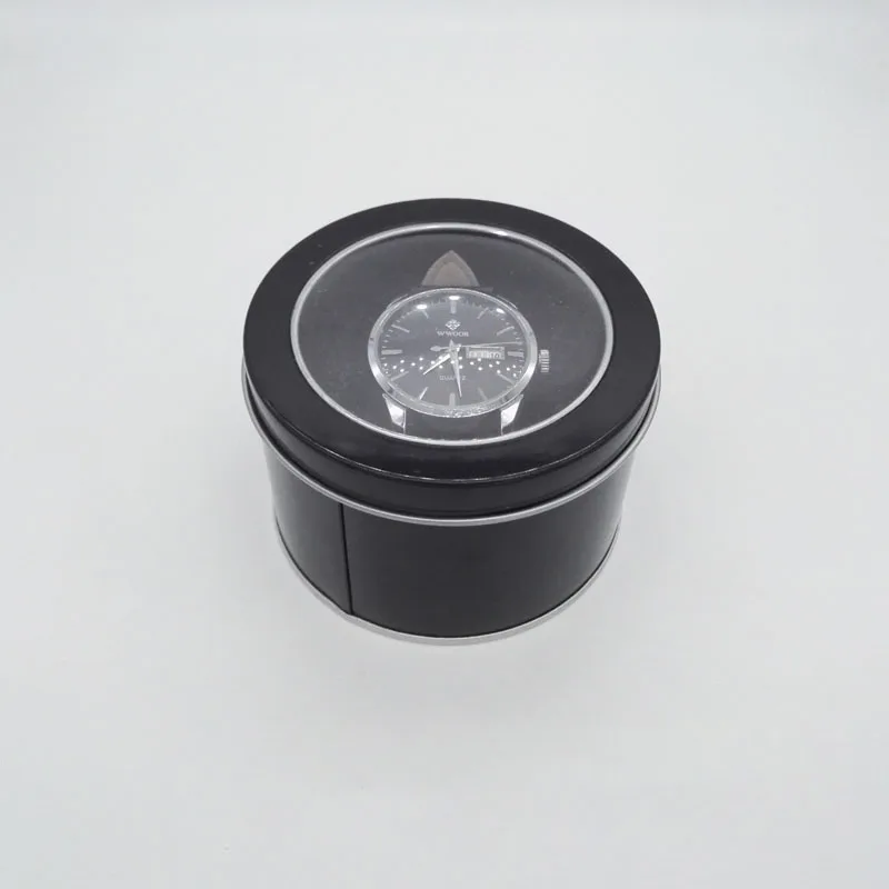black tin can