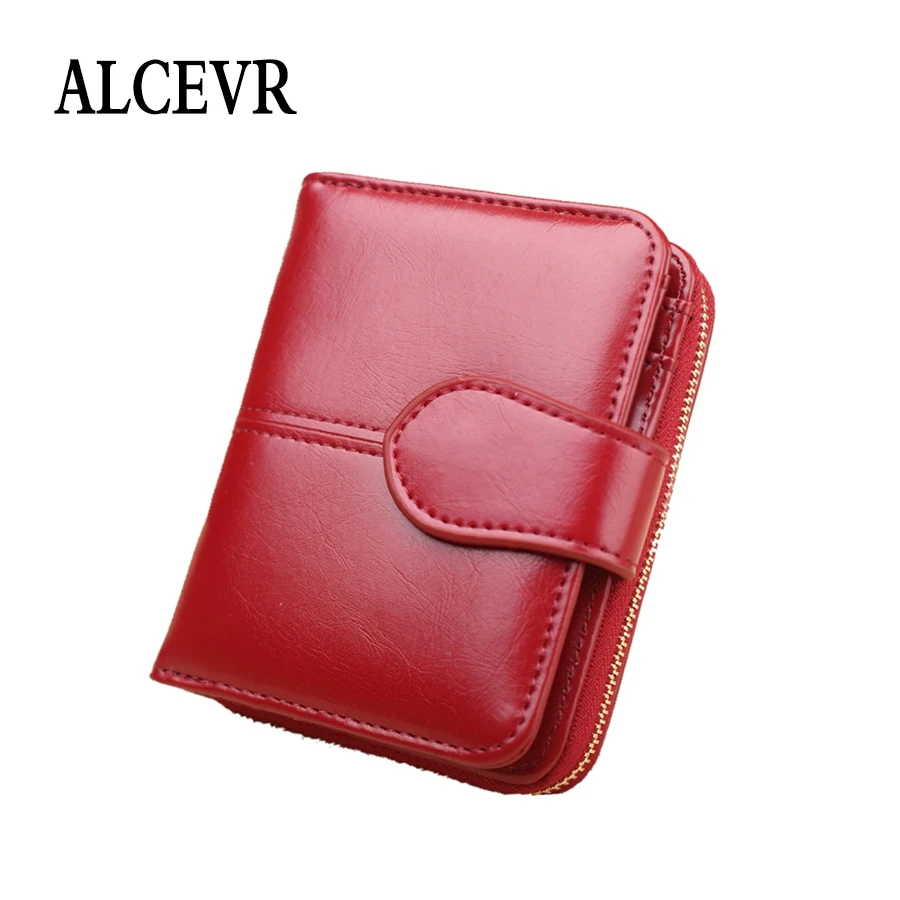 ALCEVR Solid Color Oil Wax Pu Leather Wallets Small Card Coin Bags Simple Style Student Small Money Purses Women Daily Purse
ALCEVR Solid Color Oil Wax Pu Leather Wallets Small Card Coin Bags Simple Style Student Small Money Purses Women Daily Purse