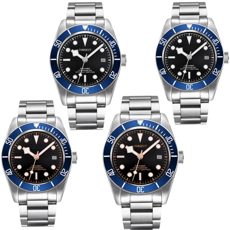 corgeut 41mm black dial luminous Sapphire crystal miyota 8215 automatic mens Watch
corgeut 41mm black dial luminous Sapphire crystal miyota 8215 automatic mens Watch