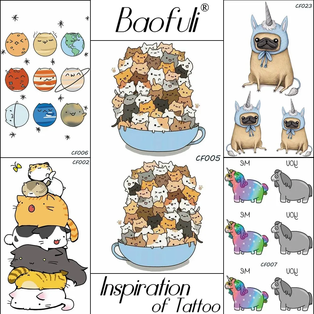 Temporary Cartoon Animals Body Art Tattoo Flash Small Cats Waterproof Tattoo Hands Arm Legs Children Xmas Gifts Tatoos Stickers
Temporary Cartoon Animals Body Art Tattoo Flash Small Cats Waterproof Tattoo Hands Arm Legs Children Xmas Gifts Tatoos Stickers