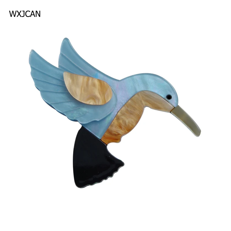 WXJCAN 2 color new acrylic bird brooch vintage Hijab pin female accessories Size 75mm*55mm
WXJCAN 2 color new acrylic bird brooch vintage Hijab pin female accessories Size 75mm*55mm