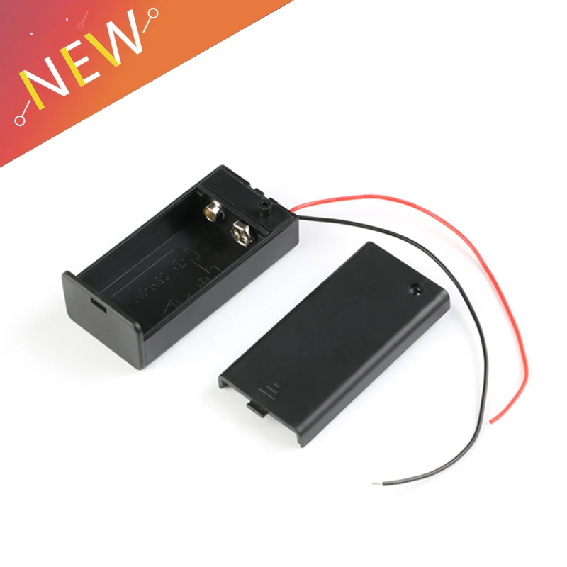 DC 9V Battery Holder Box Case with switch battery cassette line for 6F22 battery 9V box lid
DC 9V Battery Holder Box Case with switch battery cassette line for 6F22 battery 9V box lid