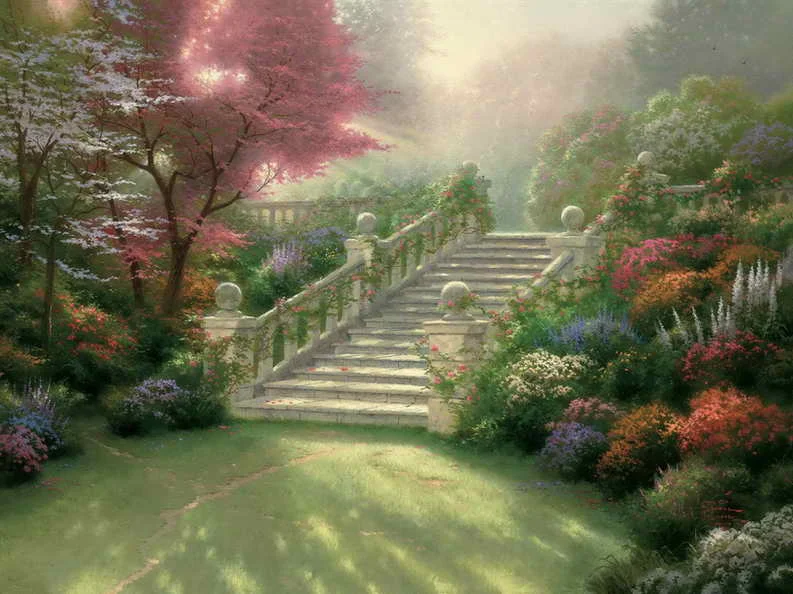 Stairway To Paradise Thomas Kinkade HD Canvas Print Living Room Bedroom Wall Pictures Art Painting Home Decoration No Frame
Stairway To Paradise Thomas Kinkade HD Canvas Print Living Room Bedroom Wall Pictures Art Painting Home Decoration No Frame