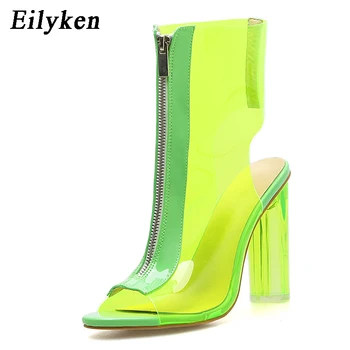 Eilyken Summer Boots Sandals PVC Transparent Gladiator Sexy Peep Toe Shoes Clear Chunky Heels Women Ankle Boots Sandals Shoes
Eilyken Summer Boots Sandals PVC Transparent Gladiator Sexy Peep Toe Shoes Clear Chunky Heels Women Ankle Boots Sandals Shoes