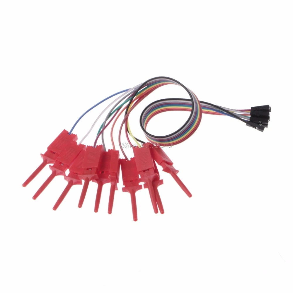 10 Pcs Test Quick Wire Connection Hook Clip For Logic Analyzer Test Hook Clips Integrated Circuits
10 Pcs Test Quick Wire Connection Hook Clip For Logic Analyzer Test Hook Clips Integrated Circuits