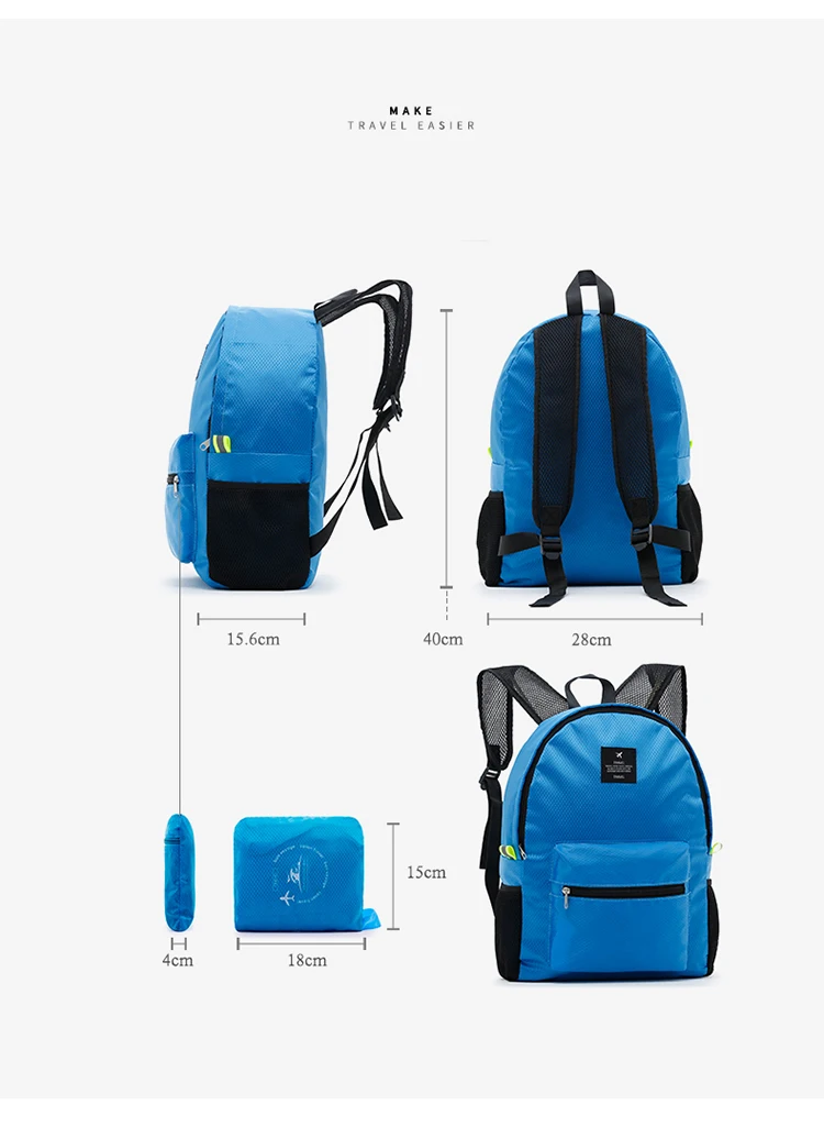 Women Nylon waterproof Backpacks journey Rucksacks Portable Hand Backpack For teenagers Girls Ladies School Travel Shoulder Bag 13