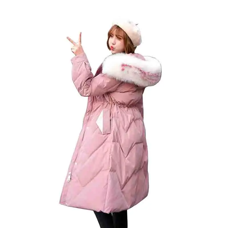 2019 Women Down Jacket Winter Jacket Thick Warm Real fur collar Hooded Slim Long Parka Coat 90% White Duck Down Jacket Plus size
2019 Women Down Jacket Winter Jacket Thick Warm Real fur collar Hooded Slim Long Parka Coat 90% White Duck Down Jacket Plus size