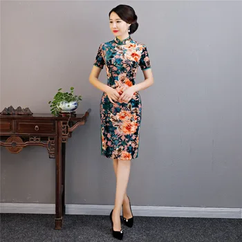 Shanghai Story 2019 Faux Silk Floral Cheongsams qipao Chinese Style Dress chinese traditional Dress oriental dress for women
Shanghai Story 2019 Faux Silk Floral Cheongsams qipao Chinese Style Dress chinese traditional Dress oriental dress for women