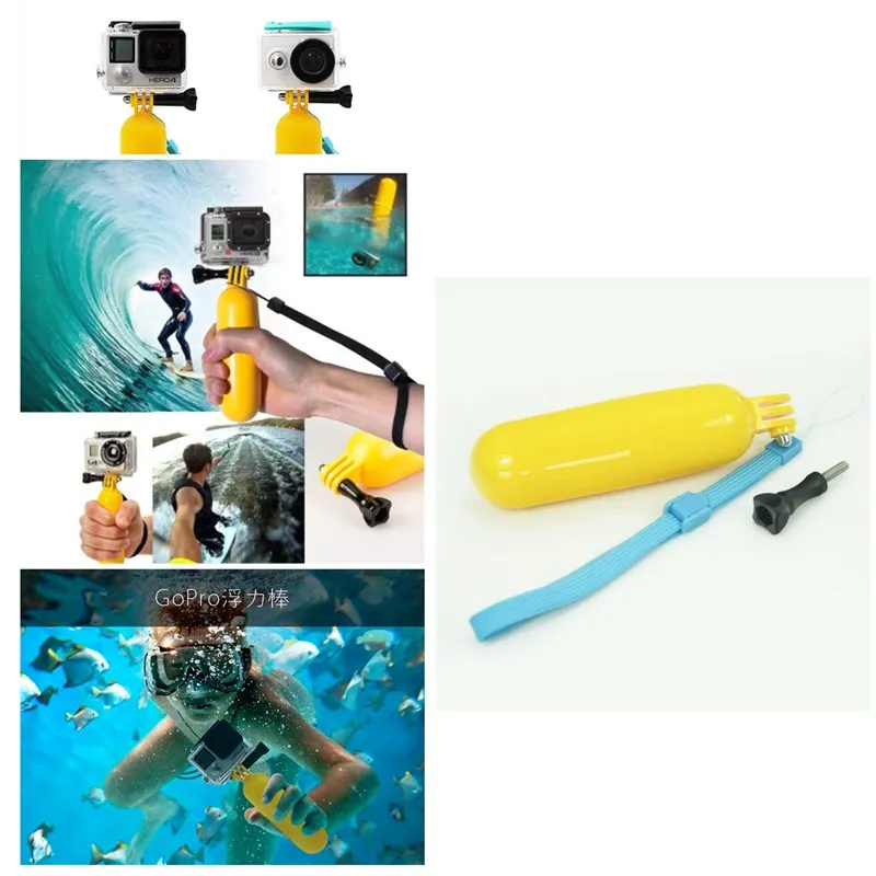 

Cool super Water Floating Handle Float Dive Buoy Buoyancy Stick For GoPro Hero 4 / 3+ / 2 XIAOMI YI Sj4000 Sj5000 Sports Cameras