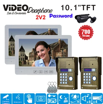 ZHUDELE Touch Key 10.1 Luxury Video Door Phone Home Intercom System Password &ID Card Unlock Release,Video Doorbell (2V2)
ZHUDELE Touch Key 10.1 Luxury Video Door Phone Home Intercom System Password &ID Card Unlock Release,Video Doorbell (2V2)