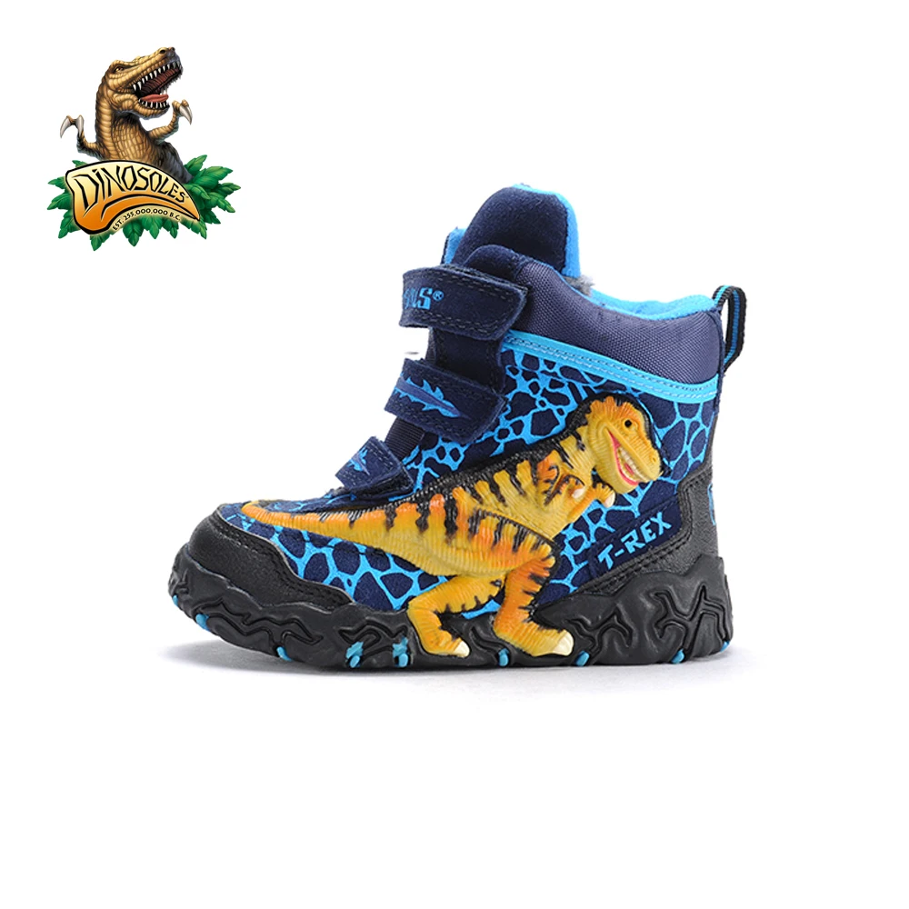 Dinosoles 3D T-Rex Dinosaur Привет-Топ зимние сапоги (детей/малышей/маленьких детей) | Мать и