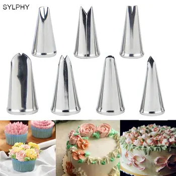 7 pcs/lot Metal Leaf Cake Cream Nozzles Set Pastry Nozzle Stainless Steel Piping Icing Tip Cake Decoration Tool
7 pcs/lot Metal Leaf Cake Cream Nozzles Set Pastry Nozzle Stainless Steel Piping Icing Tip Cake Decoration Tool
