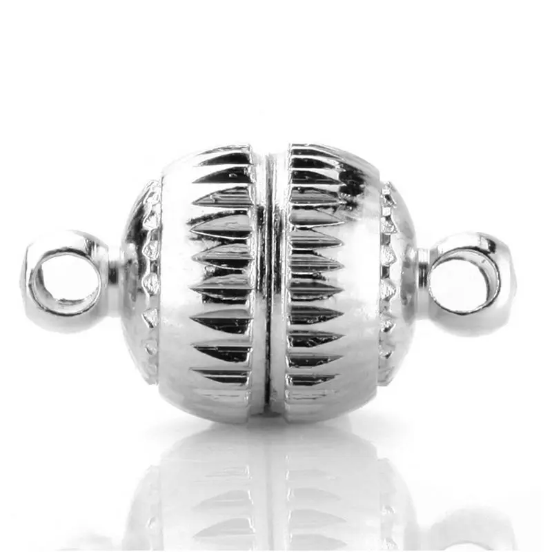20pcs/lot 8mm DIY Sliver Round Bead Jewelry Connectors Bracelet Necklace Strong Magnetic Clasp Accessories Making Fittings
20pcs/lot 8mm DIY Sliver Round Bead Jewelry Connectors Bracelet Necklace Strong Magnetic Clasp Accessories Making Fittings