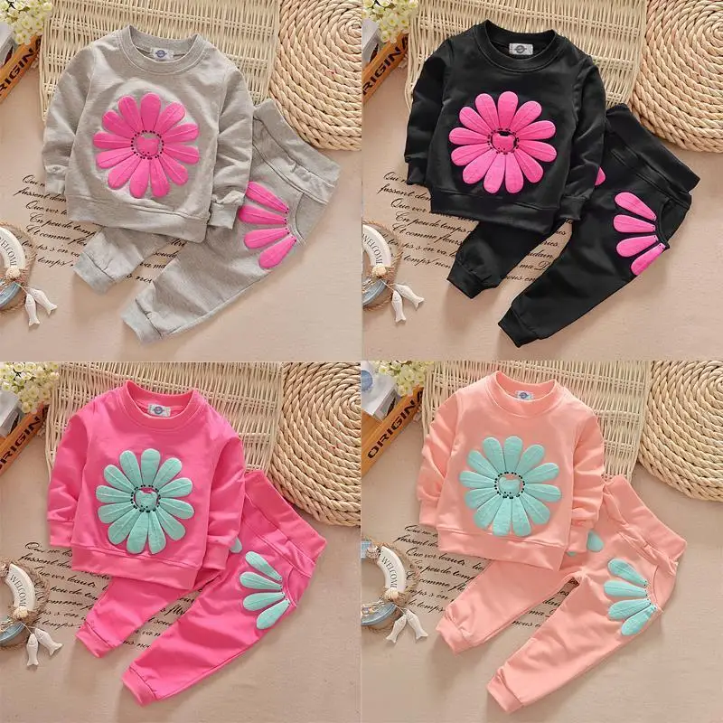 2016 Spring Autumn Children Clothes Set Baby Girls Kid SunFlower T-shirt Tops +Long Pants 2Pcs Outfit Clothing Set Suits
2016 Spring Autumn Children Clothes Set Baby Girls Kid SunFlower T-shirt Tops +Long Pants 2Pcs Outfit Clothing Set Suits