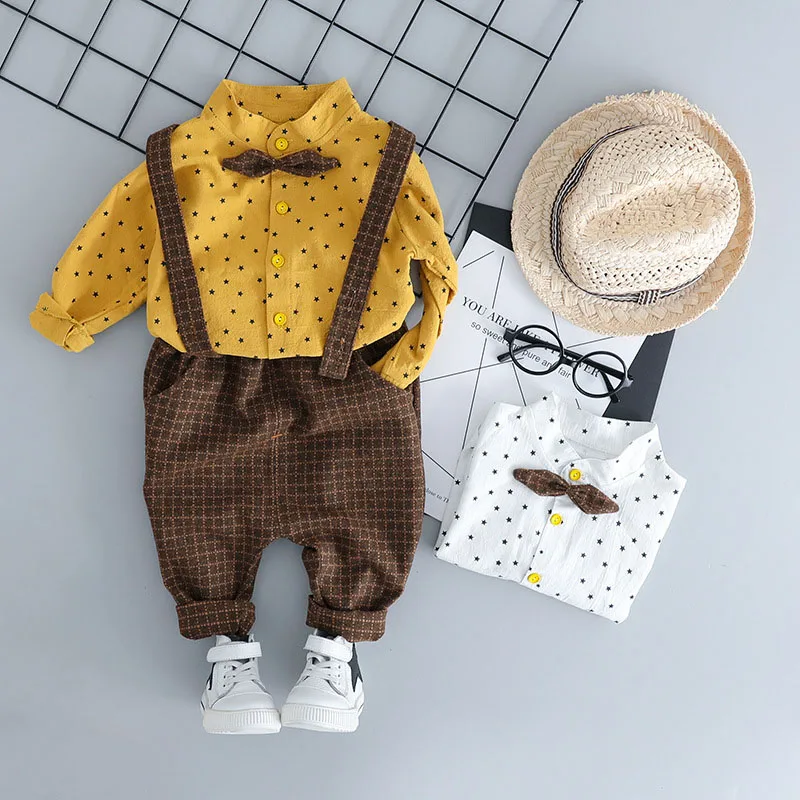 Toddler Children Clothes Suits Baby Clothing Boy Sets Shirt+Pants 2pcs 2019 Autumn Gentleman Style Kids clothes Infant Costume
Toddler Children Clothes Suits Baby Clothing Boy Sets Shirt+Pants 2pcs 2019 Autumn Gentleman Style Kids clothes Infant Costume
