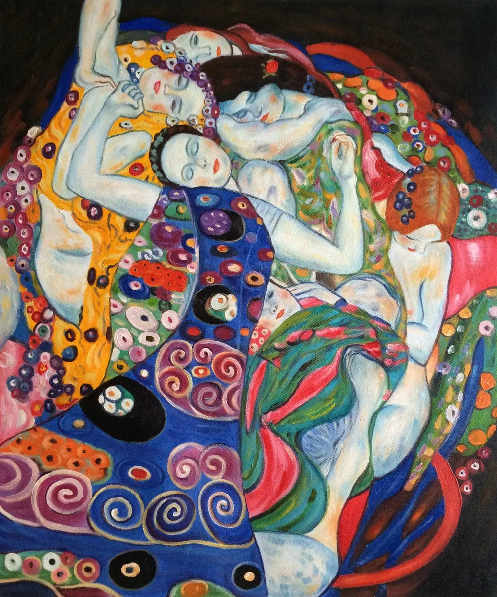 Hand Painted Abstract Oil Painting on Canvas The Virgin by Gustav Klimt Painting Reproductions for Bedroom Home Decor Art
Hand Painted Abstract Oil Painting on Canvas The Virgin by Gustav Klimt Painting Reproductions for Bedroom Home Decor Art