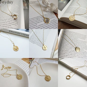 Vintage Gold Color 925 Sterling Silver Pendant Necklace Statement Exquisite European Letter Link Chain Choker Necklace for Women
Vintage Gold Color 925 Sterling Silver Pendant Necklace Statement Exquisite European Letter Link Chain Choker Necklace for Women