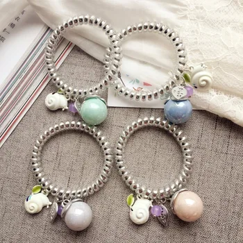 Women Hair Accessories Snail Telephone line Headbands Ponytail Holder Girls Vintage Elastic Hair Bands Rubber Rope Headdress
Women Hair Accessories Snail Telephone line Headbands Ponytail Holder Girls Vintage Elastic Hair Bands Rubber Rope Headdress