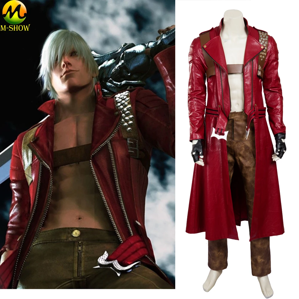 Game Devil May Cry 3 Dante Cosplay Costume DMC3 Red Jacket Dante Cosplay Full Set Halloween Costumes For Men Custom Made
Game Devil May Cry 3 Dante Cosplay Costume DMC3 Red Jacket Dante Cosplay Full Set Halloween Costumes For Men Custom Made