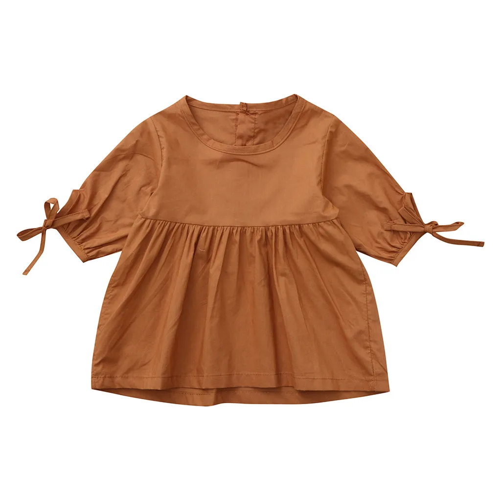 Fashion solid color cute bow irregular dress Baby Girls Three Quarter Sleeve Dresses Solid Bow Dress Clothes F4
Fashion solid color cute bow irregular dress Baby Girls Three Quarter Sleeve Dresses Solid Bow Dress Clothes F4