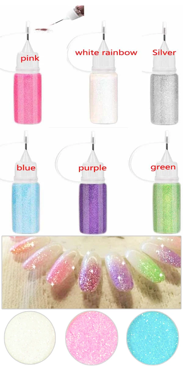 10pots/Set Rainbow Holographic Crystal Multic/ Magic Effect Glitter Nail Art Powder Dust Magic Glimmer 2016 Trend 7COLORS
10pots/Set Rainbow Holographic Crystal Multic/ Magic Effect Glitter Nail Art Powder Dust Magic Glimmer 2016 Trend 7COLORS