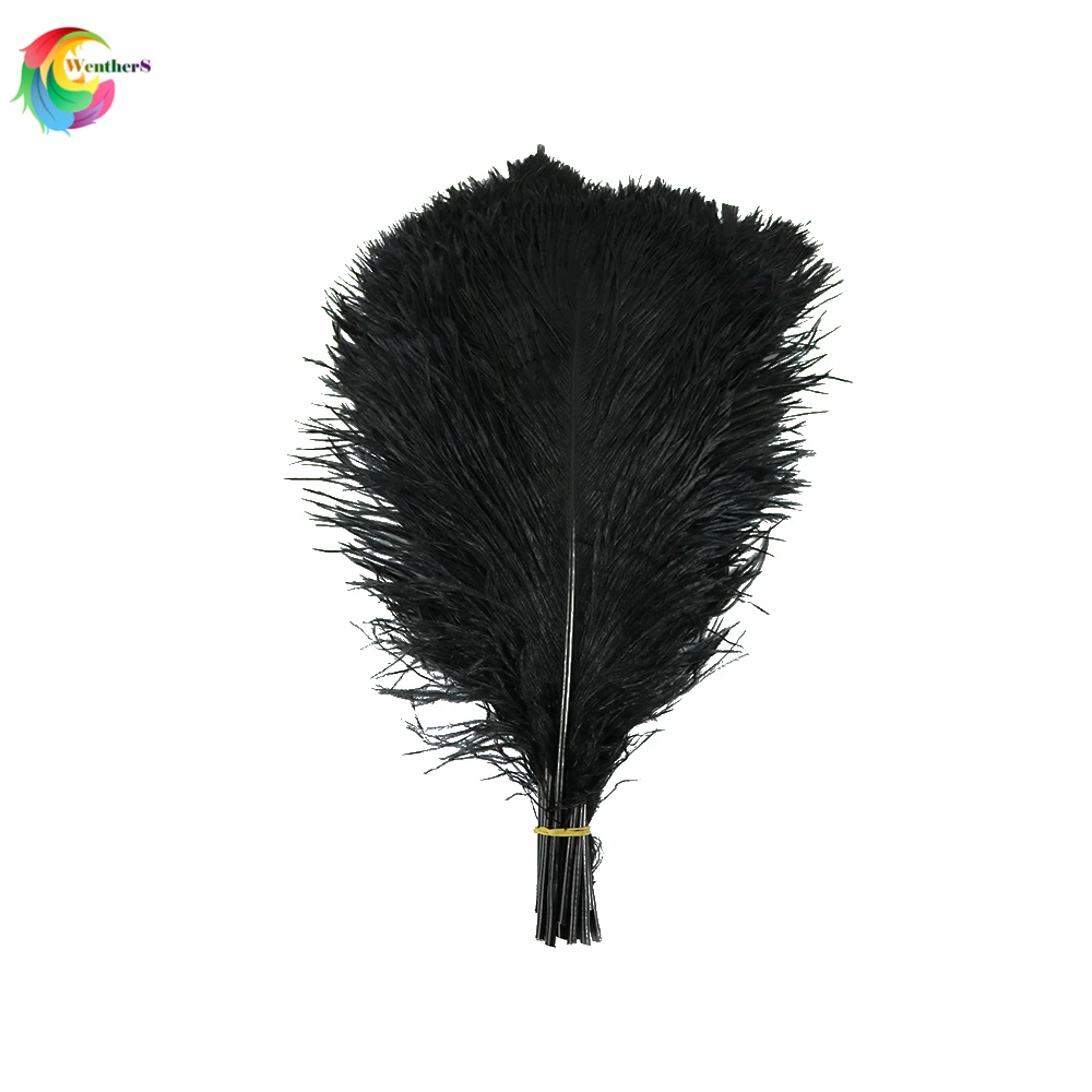 50PCS/Lot Black Ostrich Feathers Dyed Width 35-40cm/14-16inch Ostrich Plume For wedding home Decoration Accessories DIY Craft
50PCS/Lot Black Ostrich Feathers Dyed Width 35-40cm/14-16inch Ostrich Plume For wedding home Decoration Accessories DIY Craft