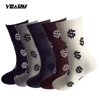 YEADU 5 Pairs/Lot 2017 New Free shipping Dollar Harajuku Men's Socks Cotton Business Compression Casual Funny Sock EU 38-43
YEADU 5 Pairs/Lot 2017 New Free shipping Dollar Harajuku Men's Socks Cotton Business Compression Casual Funny Sock EU 38-43