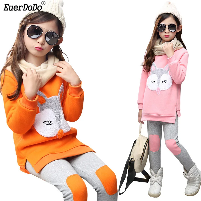 Winter Girls Clothing Set Thicken Sweatshirt+pants Clothes Sets For Teenager Fleece Kids Sport Suit Children Tracksuit
Winter Girls Clothing Set Thicken Sweatshirt+pants Clothes Sets For Teenager Fleece Kids Sport Suit Children Tracksuit