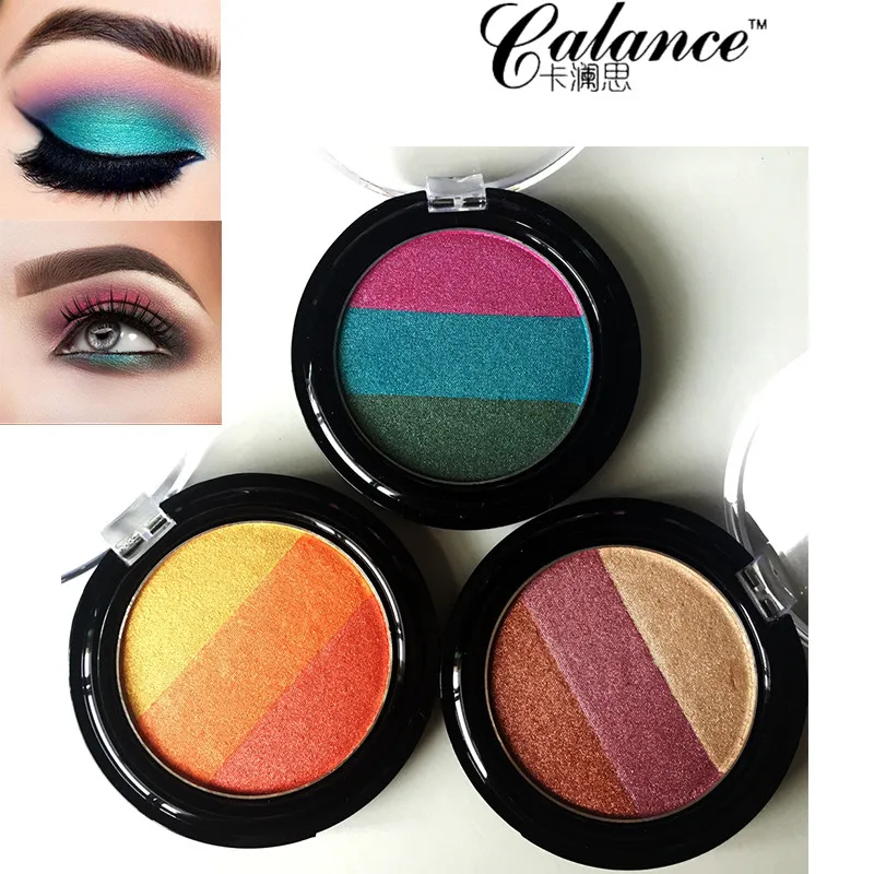 Calance 3 color rainbow eyeshadow palette Green women's cosmetics shimmer matte eye shadow powder pigment waterproof kit 
Calance 3 color rainbow eyeshadow palette Green women's cosmetics shimmer matte eye shadow powder pigment waterproof kit