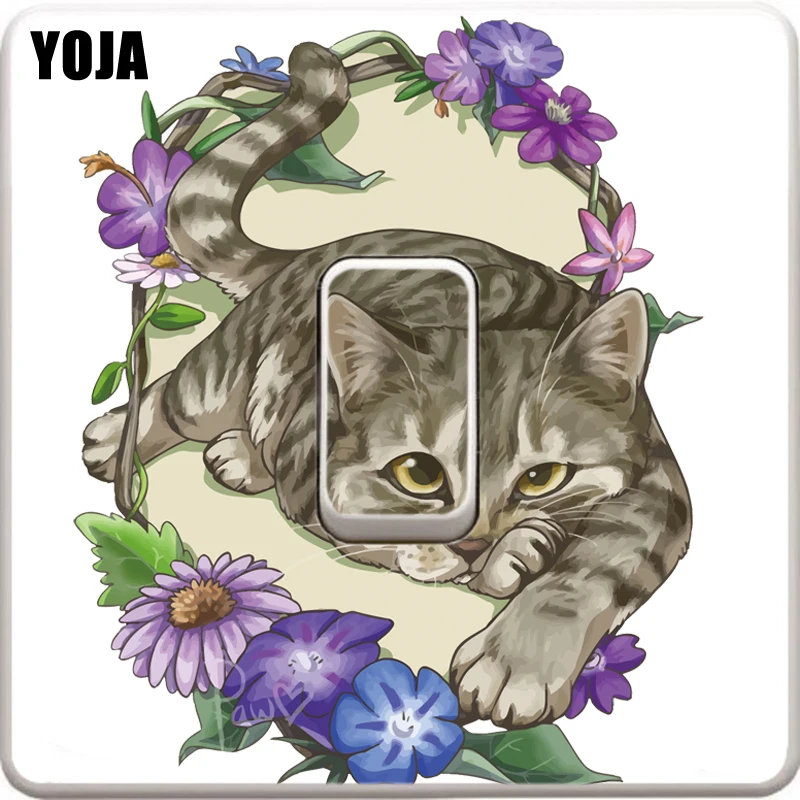 YOJA The Cat Lay Among The Flowers Home Decor Wall Stickers Room Switch Bedroom High Quality Decals Personalized 8SS0146
YOJA The Cat Lay Among The Flowers Home Decor Wall Stickers Room Switch Bedroom High Quality Decals Personalized 8SS0146