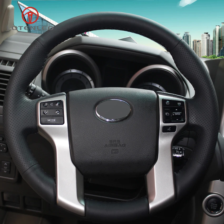 LQTENLEO Black Artificial Leather Car Steering Wheel Cover for Toyota Land Cruiser Prado 2010-2015 Tundra Tacoma 4Runner 
LQTENLEO Black Artificial Leather Car Steering Wheel Cover for Toyota Land Cruiser Prado 2010-2015 Tundra Tacoma 4Runner