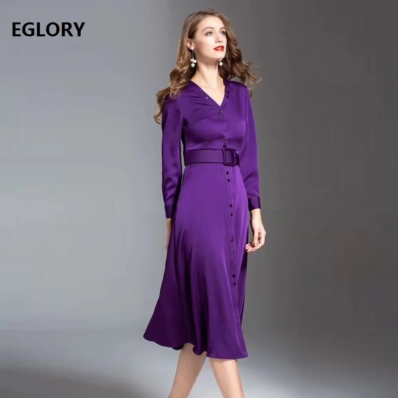 Purple Black Dress New 2019 Spring Summer Part Office Dress High Quality Women V-Neck Tunic Buttons Long Sleeve Work Dress Solid
Purple Black Dress New 2019 Spring Summer Part Office Dress High Quality Women V-Neck Tunic Buttons Long Sleeve Work Dress Solid