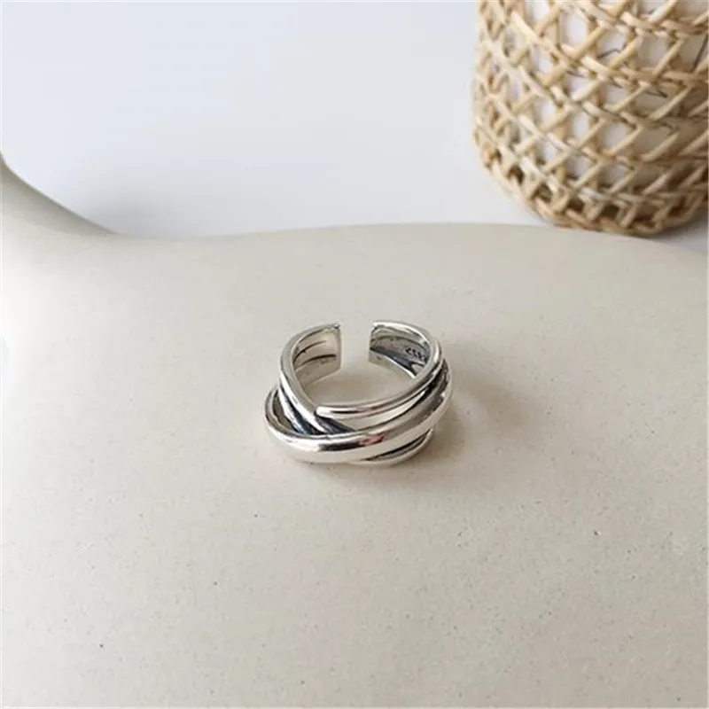 XIYANIKE 925 Sterling Silver Korean Personality Simple Geometric Ring Adjustable Multi-layer Irregular Smooth Jewelry Accessorie
XIYANIKE 925 Sterling Silver Korean Personality Simple Geometric Ring Adjustable Multi-layer Irregular Smooth Jewelry Accessorie